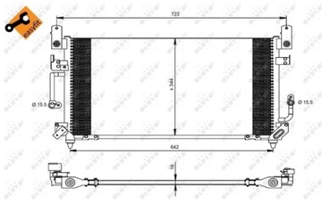 РАДИАТОР КОНДИЦИОНЕРА - КОНДЕНСАТОР EASY FIT 35423