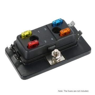 4 WAY МИНИ BLADE FUSE BOX HOLDER APM ATM 5A 10A 25A FOR CAR BOAT MAR~2315