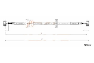 COFLE ТРОС СПИДОМЕТРА COFLE S27003 SKODA FELICIA