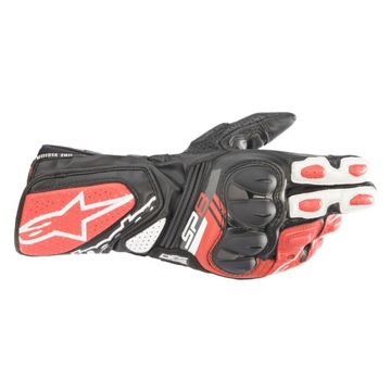 ПЕРЧАТКИ ALPINESTARS SP-8 V3 BLACK/WHITE/BRIGHT RED XL