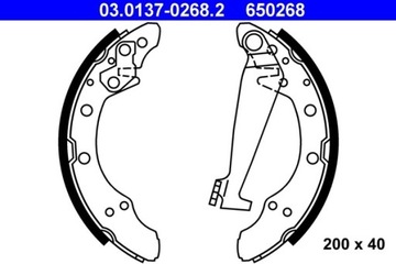 КОЛОДКИ ТОРМОЗНЫЕ VW GOLF/LUPO/POLO 86- 03.0137-0268.2