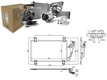 КОНДЕНСАТОР КОНДИЦИОНЕРА MAZDA 2 CX-3 1.5 1.5H 2.0 08.14- NISSENS