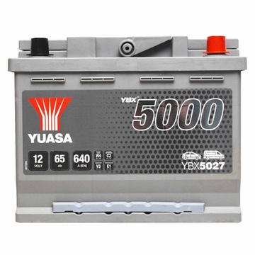 АККУМУЛЯТОР 65AH 640A P+ YUASA SILVER YBX5027