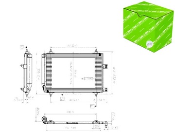 КОНДЕНСАТОР КОНДИЦИОНЕРА CITROEN C4 C4 I C5 I PEUGEOT 307 1.4-3.0