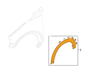 НАКЛАДКА КРЫЛА ПЕРЕД MAZDA CX-3 2015- D10E51W30C