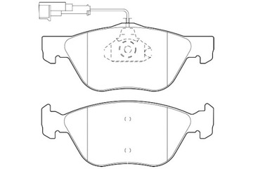 VALEO КОЛОДКИ ТОРМОЗНЫЕ FIAT CROMA 93-96 Z ДАТЧИК.