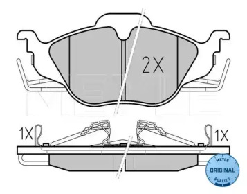 КОЛОДКИ ТОРМОЗНЫЕ VAUXHALL OPEL MEYLE