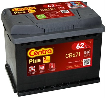 АККУМУЛЯТОР CENTRA PLUS 62AH 540A WYM+DOJAZD НИКОЛАЕВ