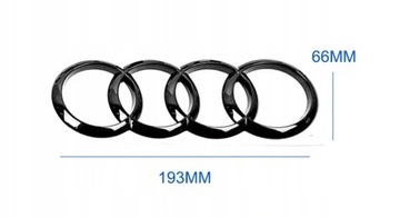 AUDI ЗАДНЕЕ ЛОГОТИП ЗНАЧЕК A3 A4 S4 A5 A6 193X66MM