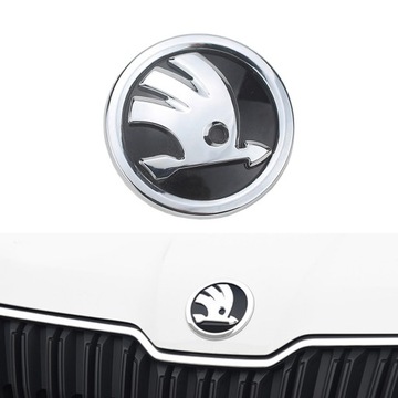 SKODA ЗНАЧЕК ЭМБЛЕМА ЛОГОТИП 80MM 32D853621A