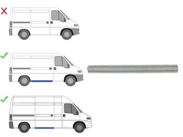 PEUGEOT BOXER 1994-2002 ПОРОГ ПРАВОЕ