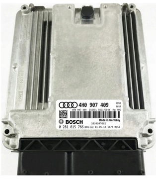 КОМПЬЮТЕР ECU AUDI A8 4.2 0281015766 4H0907409