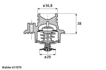 WAHLER 411579.92D ТЕРМОСТАТ, ŻRODEK ОХЛАЖДАЮЧАЯ