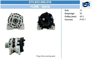 BV PSH ГЕНЕРАТОР DACIA 90A ГЕНЕРАТОР