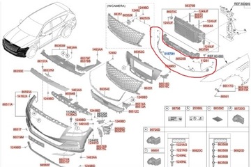 GENESIS GV80 ПРОВОДКА БАМПЕРА ПЕРЕД GENESIS GV80 НОВЫЙ ОРИГИНАЛ