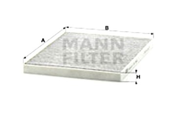 MANN-FILTER ФИЛЬТР САЛОНА Z WĘGLEM AKTYWNYM ALFA ROMEO 166 LANCIA