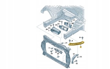 БАШМАК КРЕПЛЕНИЕ ФОНАРИ ПРАВАЯ AUDI Q3 8U0805932 ASO