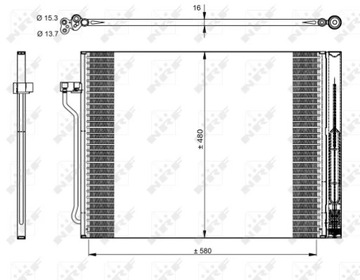 NRF 350325 КОНДЕНСАТОР, КОНДИЦИОНЕР