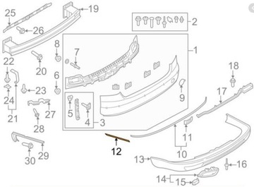 НАКЛАДКА БАМПЕРА AUDI A8 D4/F4 11.13-- 4H08074592ZZ