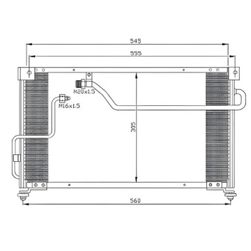 КОНДЕНСАТОР DO MAZDA 626 SEDANOUSINE 92-97