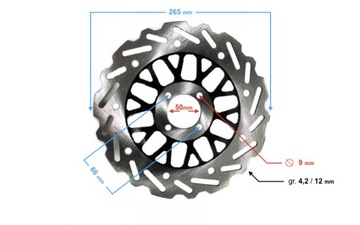 ДИСК ТОРМОЗНОЙ ПЕРЕДНЯЯ DO МОТОЦИКЛА BLADE PRO 125