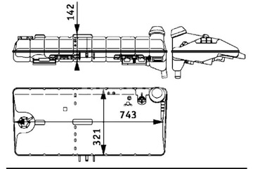 MAHLE БАК РАЗШИРИТЕЛЬНЫЙ ЖИДКОСТИ ОХЛАЖДАЮЧЕЙ MAN E2000 F2000