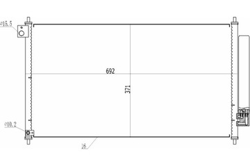 HART КОНДЕНСАТОР КОНДЕНСАТОР КОНДИЦИОНЕРА CIVIC 1.5I 12-