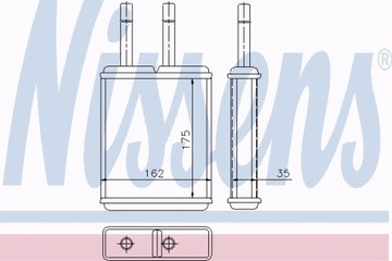 NISSENS ОБОГРЕВАТЕЛЬ MAZDA 626 GE 91- 1.8 I 16V