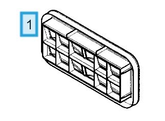 9177224 KRATA WENTYLACYJNA ЗАДНЯЯ ОРИГИНАЛ OE OPEL ASTRA H CORSA D E VECTRA