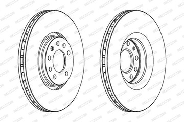ДИСК ТОРМОЗНОЙ FERODO DDF1237C-1