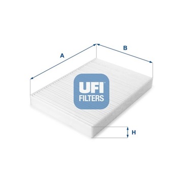 ФІЛЬТР, ВЕНТИЛЯЦІЯ СТОРОНИ ПАСАЖИРА UFI 53.206.00