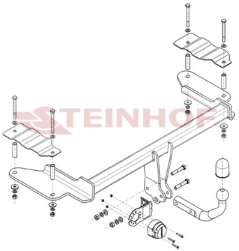 КРЮК БУКСИРОВОЧНЫЙ OPEL VECTRA C (4/5D) 04/2002- STEINHOF