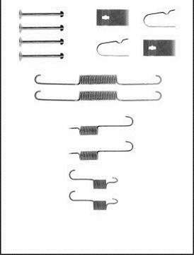 SPRĘŻYNKI DO КОЛОДОК ТОРМОЗНЫХ KIA SEPHIA 95-