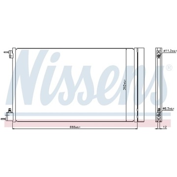 КОНДЕНСАТОР, КОНДИЦИОНЕР NISSENS 940124