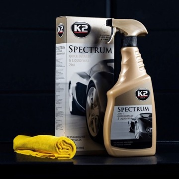 K2 SPECTRUM DETAILINGOWY WOSK ГЛЯНЕЦ QUICK DETAILER ŚCIERKA DO АВТО LAKIERU