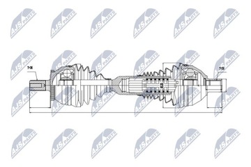 ПОЛУОСЬ ПРИВОДНАЯ VOLVO XC90 2.9T6 02-06 /LEWA,ATM/