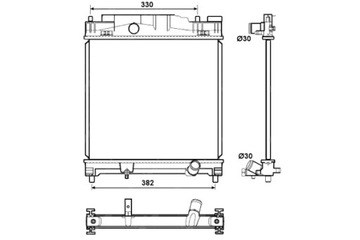 NRF РАДИАТОР ДВИГАТЕЛЯ ВОДЫ TOYOTA IQ ASTON MARTIN CYGNET 1.0 1.3 1.33