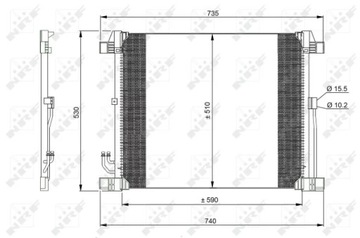 NRF 350099 КОНДЕНСАТОР, КОНДИЦИОНЕР