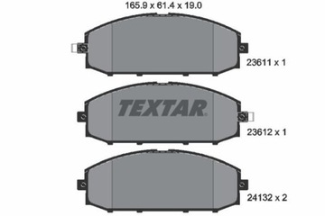 TEXTAR 2361101 КОЛОДКИ ТОРМОЗНЫЕ