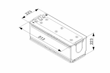 BOSCH АККУМУЛЯТОР 12V 170AH 1000A T4 L + 1 513X223X223 B03 ПУСКОВОЙ