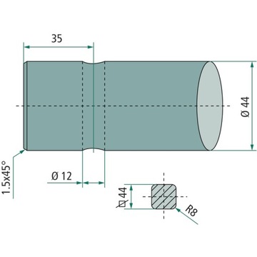 ЗУБ 1250MM 43012500000 GRANIT