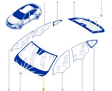 СТЕКЛО ЛОБОВОЕ ПЕРЕД RENAULT ARKANA 21-