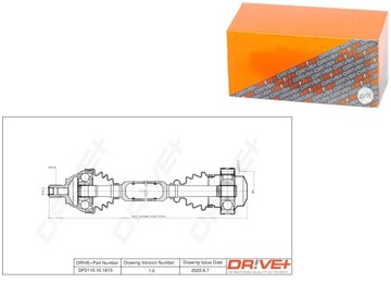 ПОЛУОСЬ ПРИВОДНАЯ VOLKSWAGEN CADDY 04-15 L DRIVE+