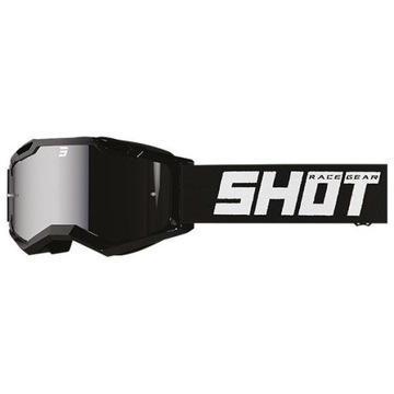 Shot Rocket Kid 2.0 - solid black glossy / iridium/clear lens - gogle dziec