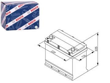 АККУМУЛЯТОР BOSCH 12V 45AH 300A S3 L + 1 219X135X222 B01 ПУСКОВОЙ