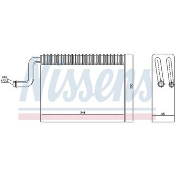 ИСПАРИТЕЛЬ, КОНДИЦИОНЕР NISSENS 92150