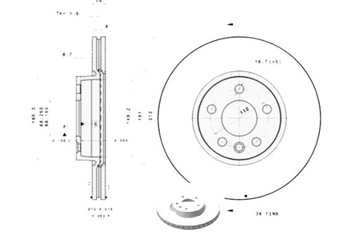 ДИСК ТОРМОЗНОЙ VW SHARAN 00-10