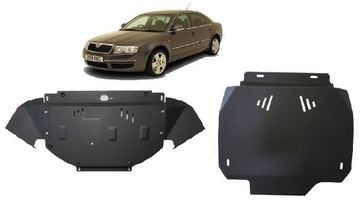 КОМПЛЕКТ СТАЛЬНЫХ ЗАЩИТ ДНИЩА SKODA SUPERB 1 - 2.5 TDI (2001-2008) - AUTO