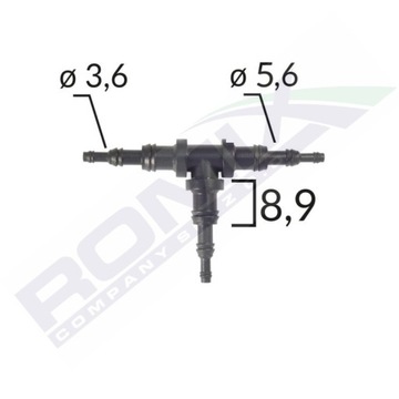 КЛИПСА TAPICERSKA ТРОЙНИК ROMIX C60656 1 ШТУКА