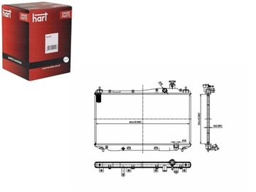 РАДИАТОР CIVIC 1.4-1.7 16V 01- HART